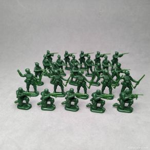 Juguetes antiguos: Tropas Italianas de Montaña Alpina, Segunda Guerra Mundial, 25 figuras ESCI esc 1-72 año 1983